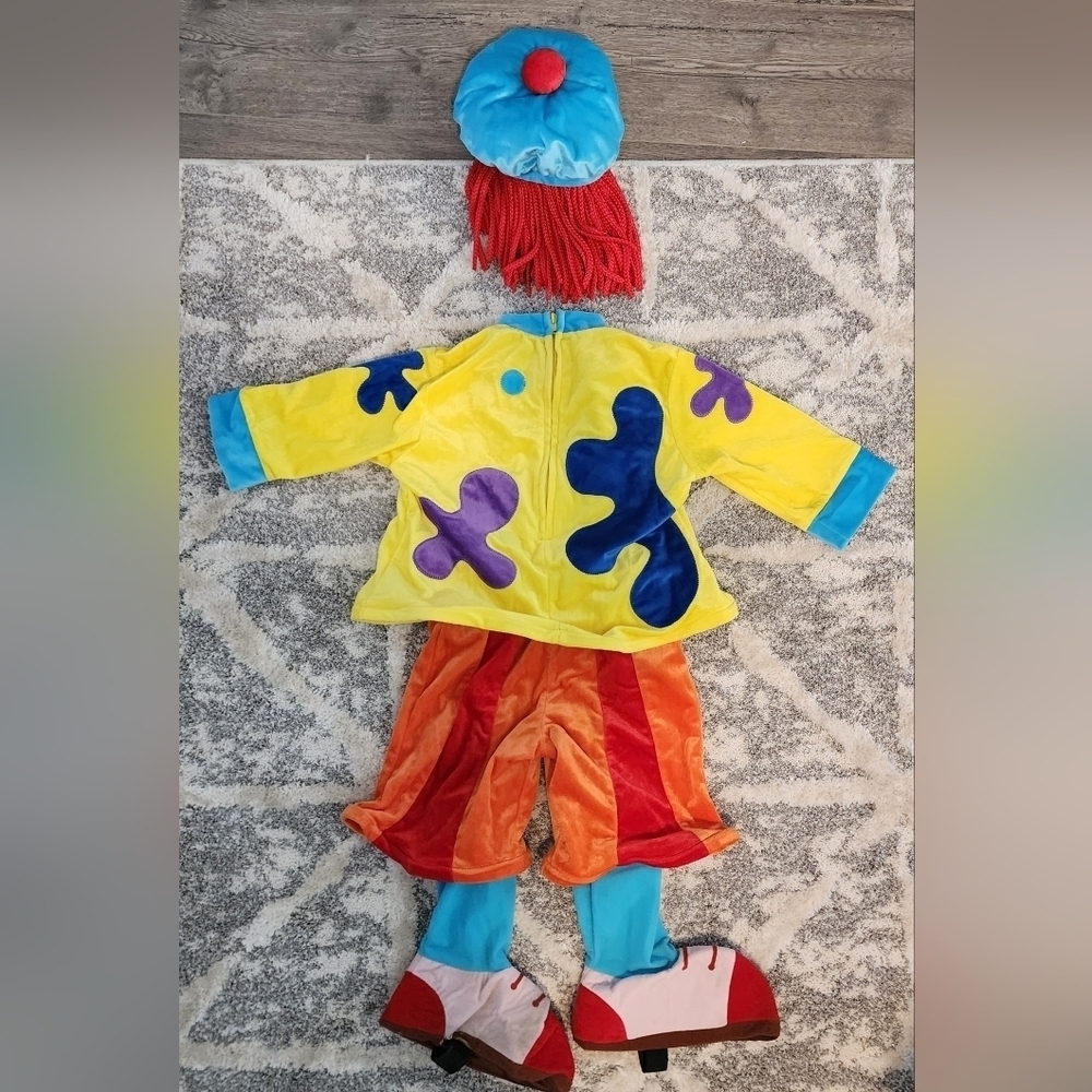 Disney Store Jojo's Circus Clown Halloween Costume w/ Hat Girl's XXS Dress Up - Picture 3 of 12